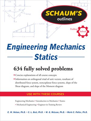 cover image of Schaum's Outline of Engineering Mechanics